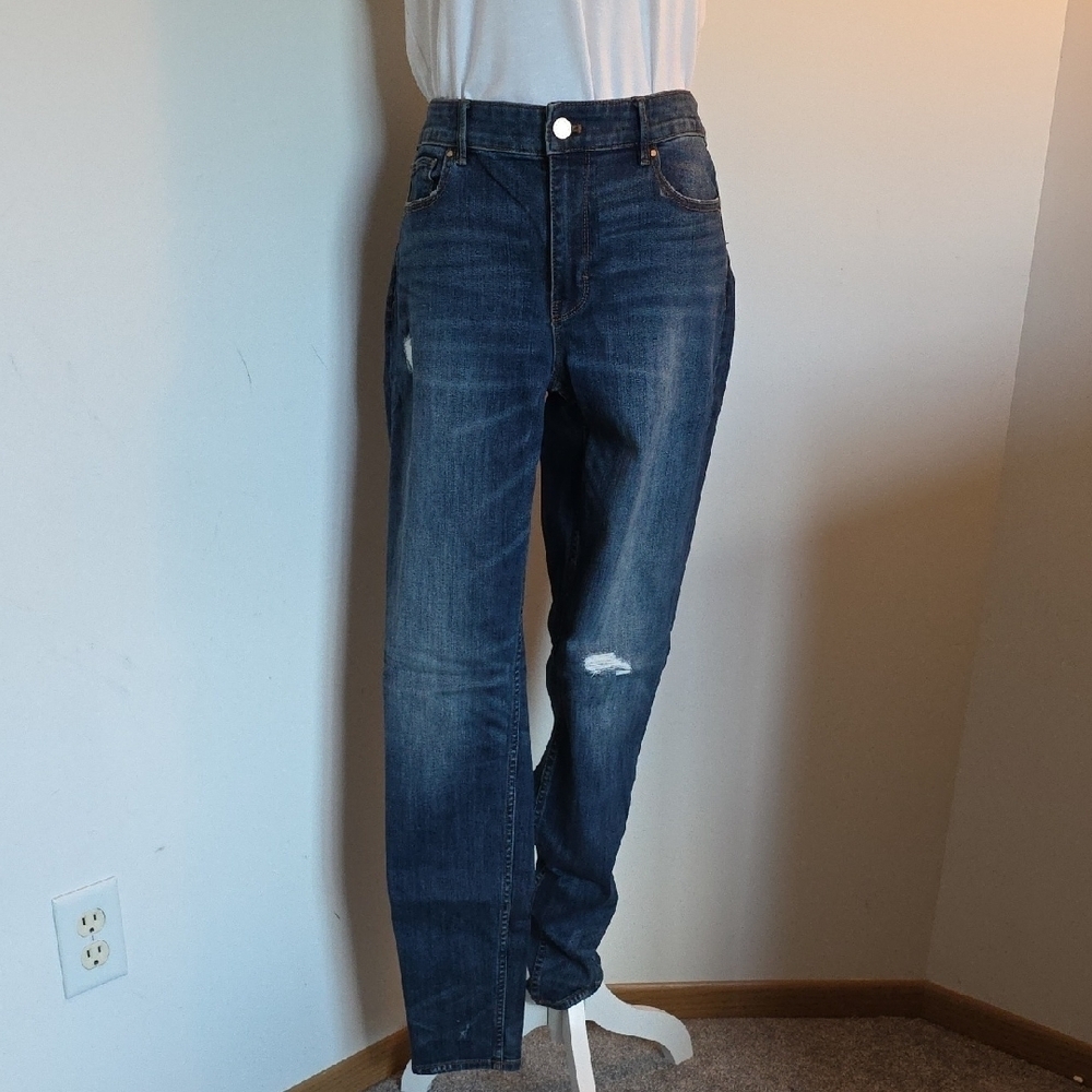 White House Black Market Dark Blue Skinny Jeans